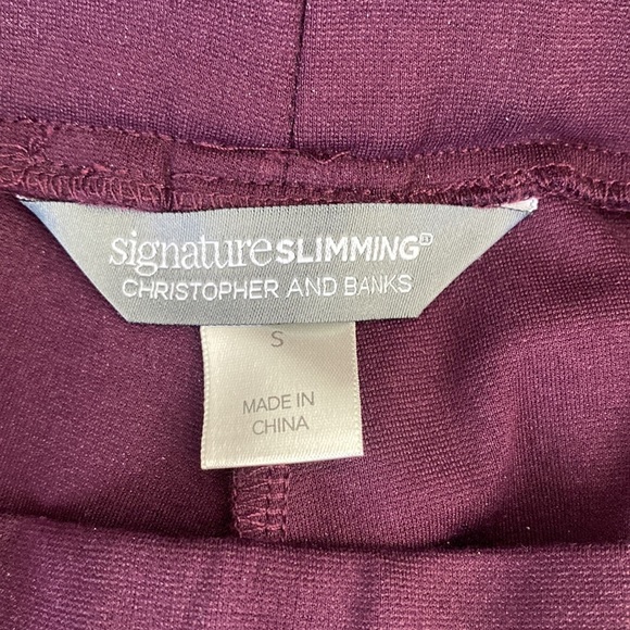 Christopher & Banks eggplant color Sz Small leggings - Picture 6 of 7